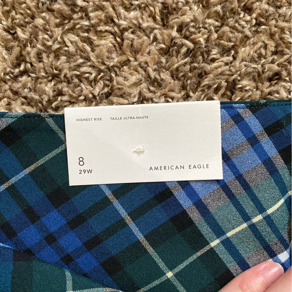 American Eagle Highest Rise Plaid Mini Skirt - Picture 7 of 10